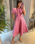 Emmy Bow Dress - Pink
