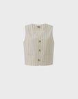 Ersilia Cream Suit Vest