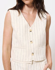 Ersilia Cream Suit Vest