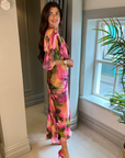 Eugenia Wrap Dress - Pink