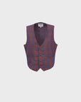 Alix check waistcoat