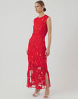 Floree Red Long Dress