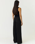 Pella Satin Trousers - Black