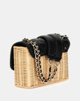 Giully Straw XBody Bag - Black