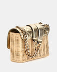 Giully Straw XBody Bag - Gold