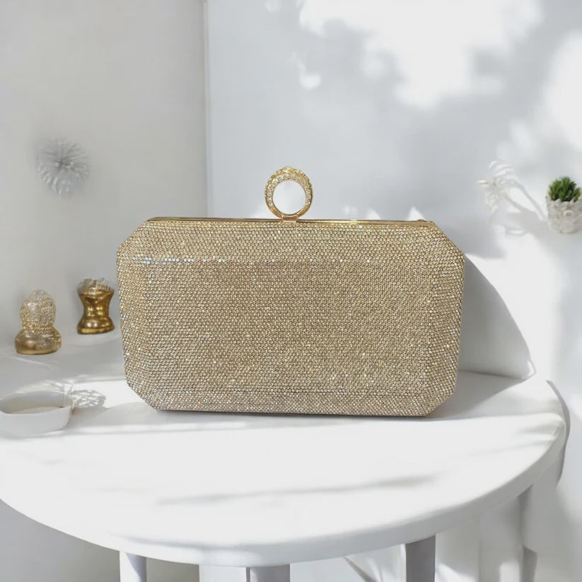 Cruz Clutch - Gold