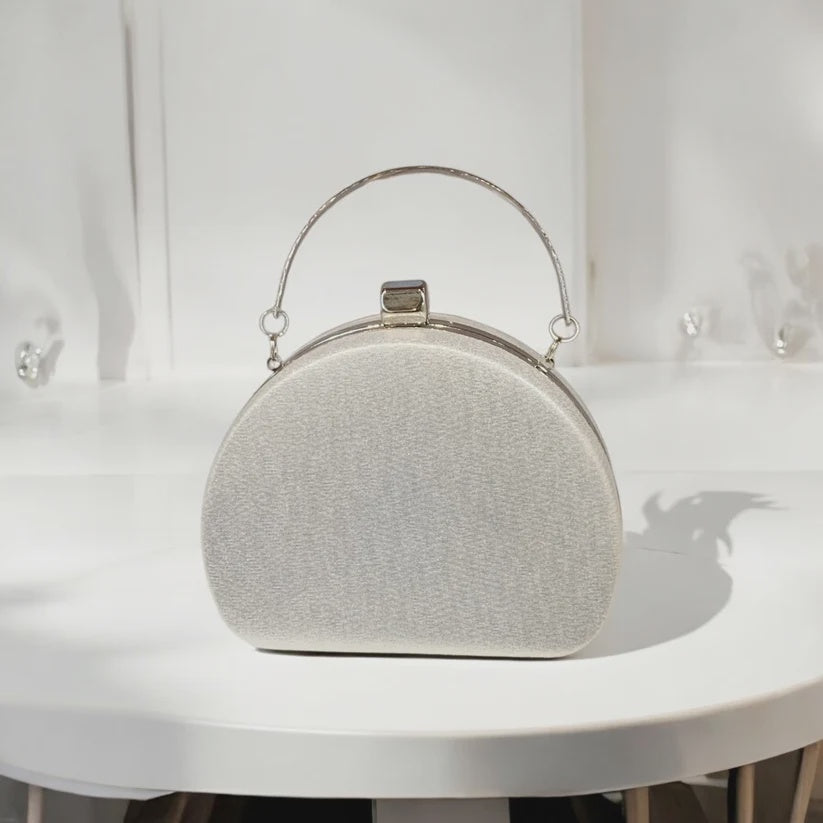 Leesha Clutch - Silver