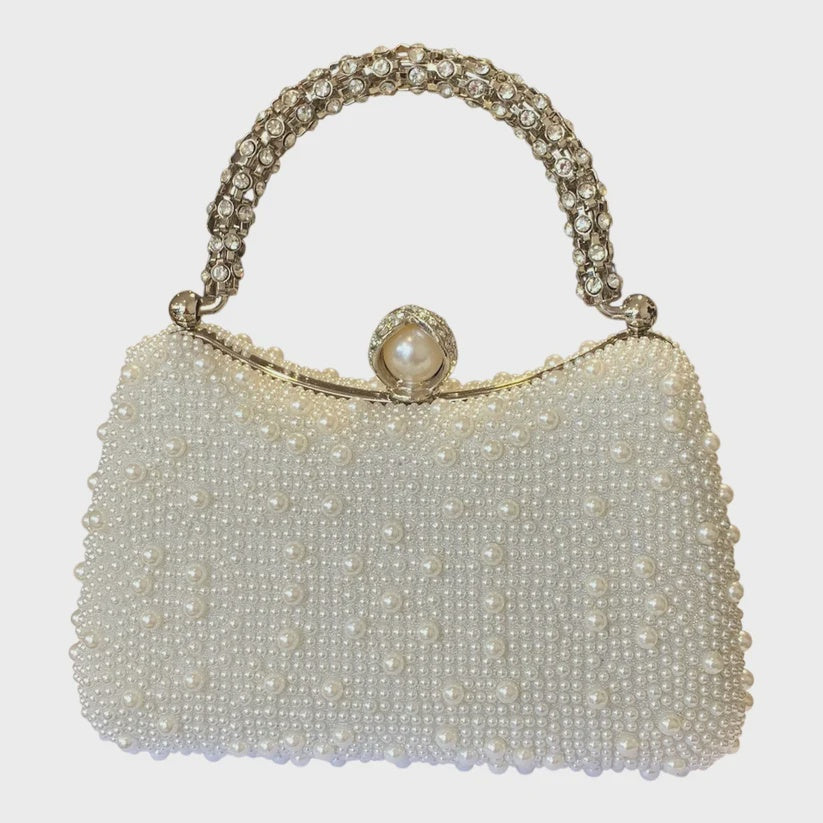 Ali Pearl Bag - Cream