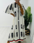 Picasso Oversize Dress - White
