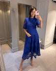 Marita Lace Dress - Royal Blue