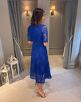 Marita Lace Dress - Royal Blue