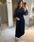 Ayers black velvet dress