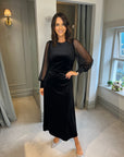 Ayers black velvet dress