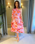 Crina Print One Shoulder Dress