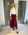 Matilda tulle skirt - Burgundy