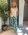 Yetta Print Pant - Green