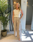 Unity Wide Leg Pant - Taupe