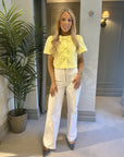 Cleo Bow Top - Lemon