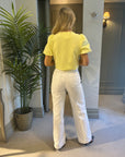 Cleo Bow Top - Lemon