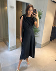 Didi Drape Dress - Black