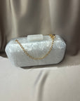 Ava Clutch - White