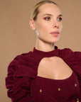 Isabella Top - Burgundy