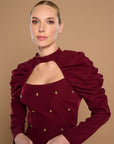 Isabella Top - Burgundy
