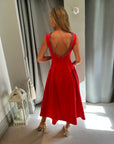 Raya Midi w/ Chain - Red
