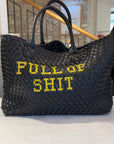 Vegan Full of Shit bag - Yellow