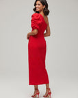 Isabela Midi Dress - Red