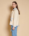 Larsson Applique Jacket - Cream