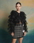 Crane tulle ruffle jacket