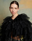 Crane tulle ruffle jacket