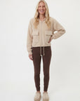 Joan Knit Zip Jumper - Cream