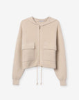 Joan Knit Zip Jumper - Cream