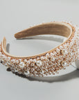 Pearl Headband - Nude/Rose Gold