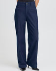 Kate Wide Trousers - Navy