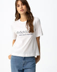 Kaya Open Back T - White