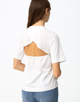 Kaya Open Back T - White