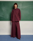 Kiraz Pleat Trousers - Burgundy