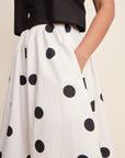 Kitty Polka Midi Skirt
