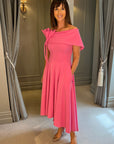 Kristina Flare Dress - Candy Pink