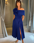 Kyoto Flare Dress - Cobalt