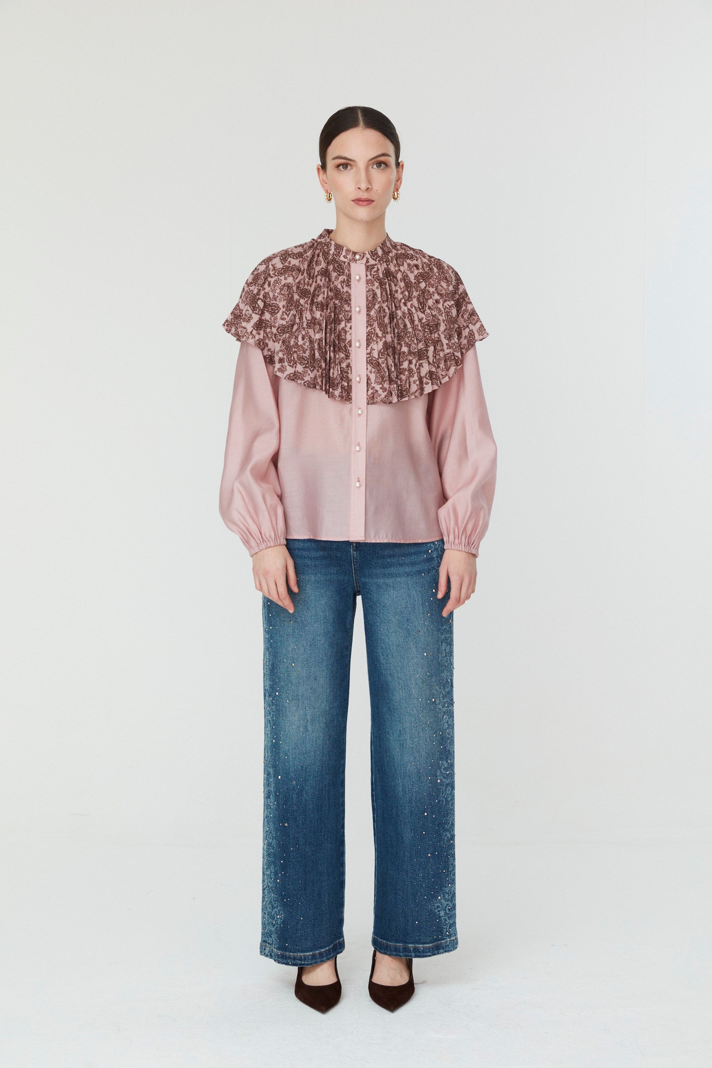 Laura Frill Shirt - Pink