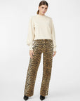 Leonora Leopard Print Denim Jeans