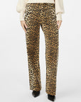 Leonora Leopard Print Denim Jeans