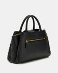 Libera Raised Seam Satchel - Black