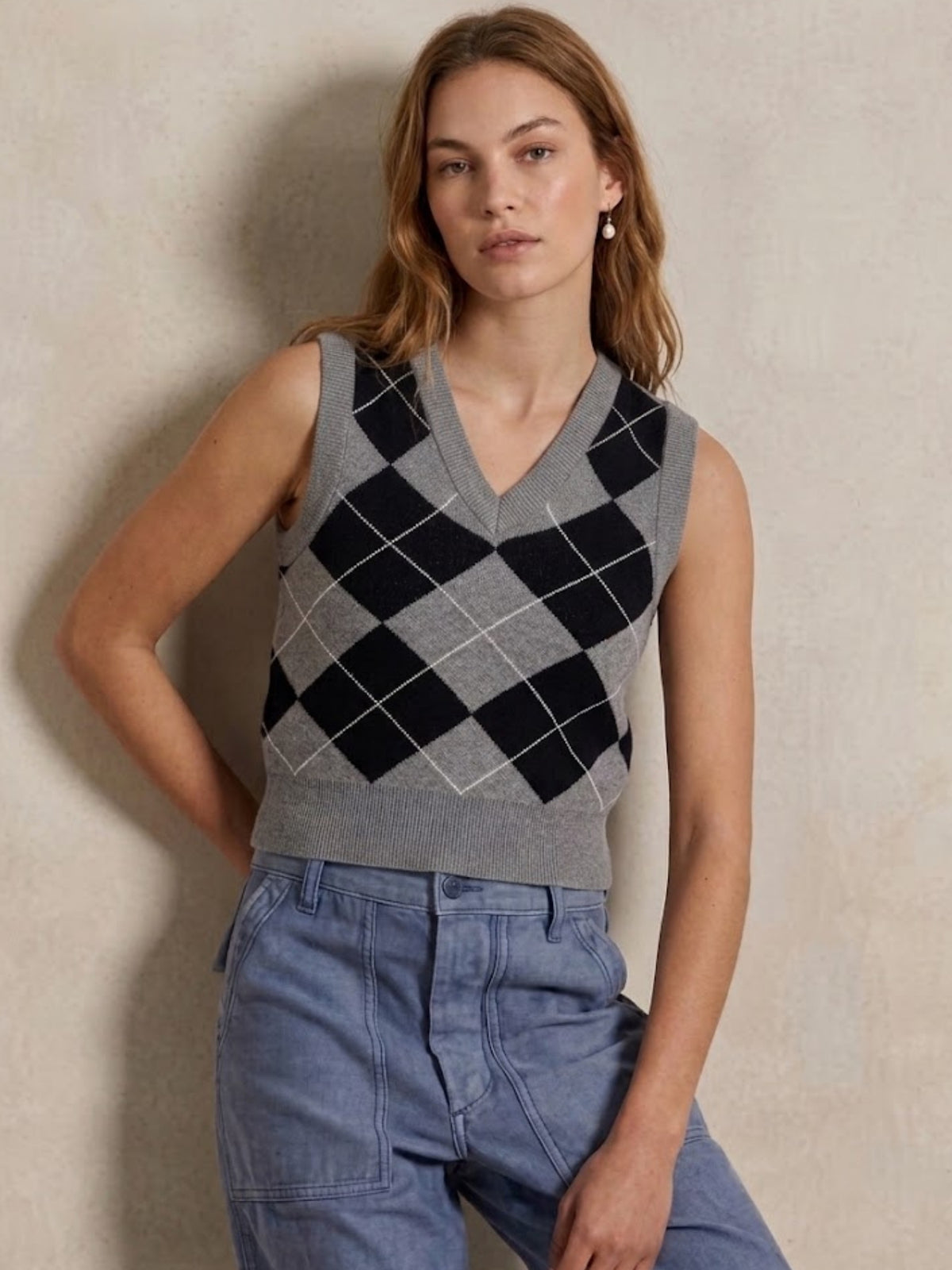 Libra Check Sweater