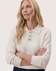 Marilyn Collar Knit - Cream