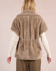 Marin Sleeveless Jacket - Mink Brown